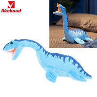 [Likelyhood] Plesiosaurus ตุ๊กตาไดโนเสาร์ของเล่นสมจริงไดโนเสาร์สีฟ้านุ่มยัดไส้ของเล่นสัตว์สำหรับห้องนอน