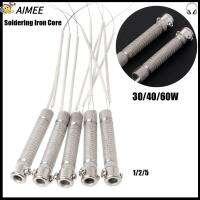 AIMEE 1/2/5pcs คุณภาพสูง ความร้อนภายนอก 220V 30W40W60W อุปกรณ์เชื่อม แกนหัวแร้ง การเปลี่ยนองค์ประกอบความร้อน เครื่องมือเชื่อม