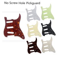 FLEOR ไม่มีรูยึดกีตาร์ Pickguard ST SSS Scratch Plate สำหรับชิ้นส่วนกีตาร์ไฟฟ้า, 10 สีเลือก-wangjun1