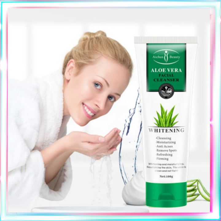 Aichun Beauty Facial Cleanser Aloe Vera FaceCleanser FaceWashCream