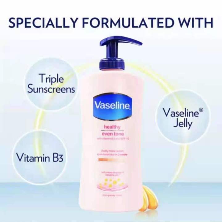 Vaseline healthy even tone white Lotion 400ml pink | Lazada PH
