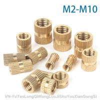 ♛┋卍 5-100Pcs M2 M2.5 M3 M4 M5 M6 M8 M10 Brass Insert Nut Injection Molding Brass Knurled Thread Embedded Inserts Nuts Nutsert