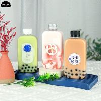 【jw】☑♤  400ml Plastic Bottles Drinks Storage Containers Drinking Bottle With Lids Caps  Watter