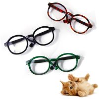 ZZOOI 1Pc Mini Pet Glasses Dog Teddy Personality Funny Pet Dog Sunglasses Summer Cat Accessories Plastic Transparent Pet Cat Glasses