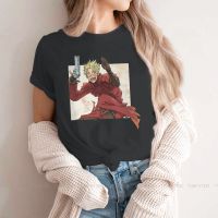 Happy S T Shirt Trigun Vash The Stampede Meryl Stryfe Thompson Anime Tees Kawaii Cotton Tops Basic Tshirt Loose