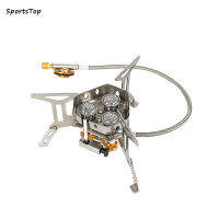 SportsTop เตาแก๊สกลางแจ้ง5800W เครื่องเผาเตาพับได้แบบพกพากันลมกำลังสูงสำหรับตั้งแคมป์เดินป่าปิกนิกกลางแจ้ง