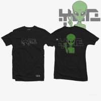 Xtraterrestrial - Alien Shirt - ETQTCo. - Alien Peace เสื้อยืดลำลองฤดูร้อน S-5XL