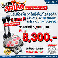 คอนโทรลวาล์ว แฮนด์วาล์ว วาล์วมือโยก 2 แกน HAND CONTROL VALVE: MONOBLOCK (PORT P : G-3/4,PORT A &amp; B ) แท้100%  by Thai-A