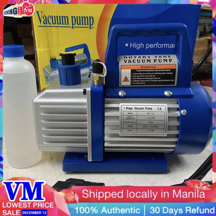 Boxing Vm Rotary Vane Vacuum Pump 1/4hp VP115 Single Stage (3cfm