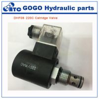 DHF08 220 Normally Closed Type Electric Catridge Valve Two or two electromagnetic commutation pressure relief hydraulic valve