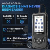 MUCAR CDE900 CDE900 MUCAR CDE900สแกนเนอร์ OBD2 OBD2 Car เครื่องมือสแกนเครื่องอ่านโค้ดสำหรับระบบ Car ABS/SRS/Ecm/tcm เครื่องมือวินิจฉัยขนาด256GB