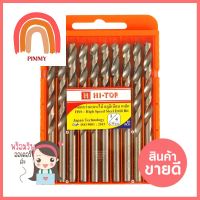 ดอกสว่าน HI-TOP HSS 1/4 6.4 มม. แพ็ก 10 ชิ้นTWIST DRILL BIT HI-TOP HSS 1/4 6.4MM 10PCS/PACK **คุณภาพดี**