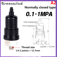 กรีนวินด์สวิตช์ไฮดรอลิกไดอะแฟรมปรับแรงดันได้4ระดับ QPM11-NC QPM11แบบไม่มีสายสวิตช์แรงดันหัวฉีดภายนอก