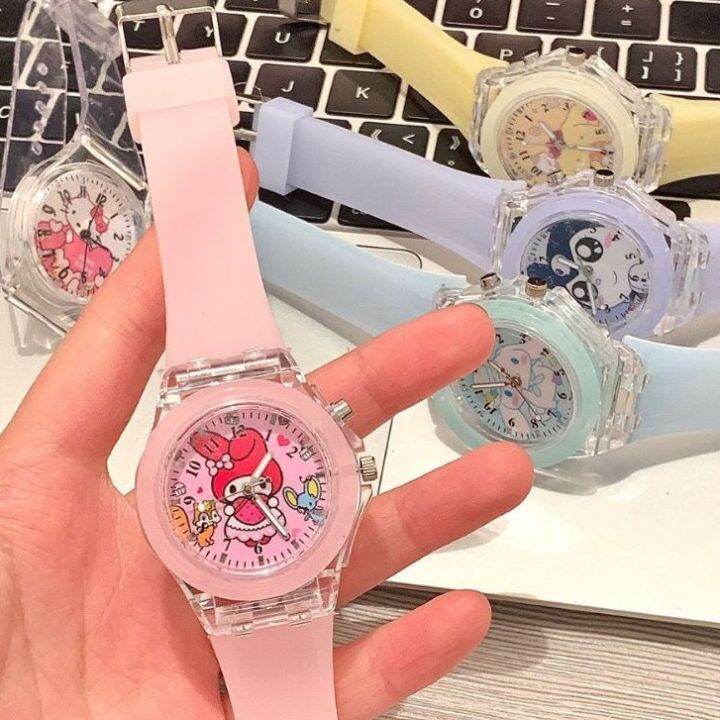 Cute Cartoon Luminous kids watch Disney Stellalou Linabell Melody Hello ...