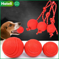 【HATELI】 1PCสุนัขซึ่งไม่สามารถทำลายได้Ballฝึกสุนัขของเล่นลูกสุนัขTugของเล่นลูกสัตว์เลี้ยงของเล่นเคี้ยวลูกบอลยางเชือก