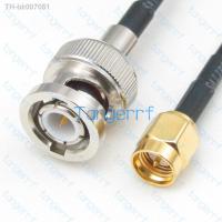 ☼  BNC Male Plug to SMA Male Plug RF Pigtail Coaxial RG174 Black Cable Coax Jumper Pigtail Antenna Extension RF Coaxial  Tangerrf