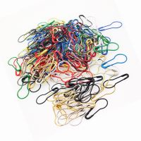 ☍△ 100pc Mix Color Safety Pins Gourd Shape Metal Clips Marker Tag Gourd Pins Safe DIY Sewing tools Needle Clip Crafts Accessories