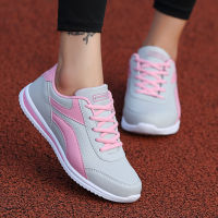 Womens shoes sneakers jogging shoes casual shoes leather comfortable shoes lace-up shoes