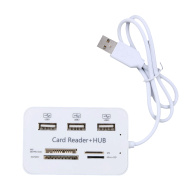 Tốc Độ Cao 3 Cổng USB Hub Card Reader USB 3.0 Hub Cho PC Máy Tính thumbnail