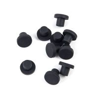 10Pcs Solid Rubber Hole Caps 3mm-12mm High Temperature Resistance T Type Silicone Seal Hole Plugs Dust-proof Gasket End Caps