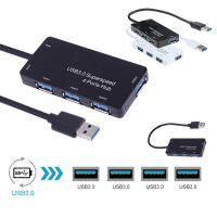 Usb 3.0 Hub อลูมิเนียมเชลล์ Usb Hub 4พอร์ต S Plitter หนึ่งสำหรับสี่ฮาร์ดไดรฟ์ภายนอกสำหรับศัพท์มือถือแท็บเล็ตโน๊ตบุ๊ค