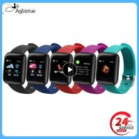 ◘ 1 10PCS Smart Bracelet 116plus Heart Rate Blood Pressure Monitoring Fitness Tracker Color Screen Bluetooth Pedometer Sports