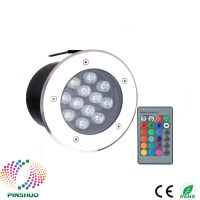 6ชิ้น12วัตต์ระยะไกล RGB LED โคมไฟใต้ดินน้ำท่วมฝังภายใต้พื้นดินแสงเครื่องซักผ้าผนังสปอตไลรับประกัน3ปี *