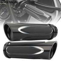 Motorcycle Hand Grip Cover 25mm Handlebar Grips CNC For Harley Sportster Touring Road King Dyna Fat Boy 95-15 Softail Slim XL