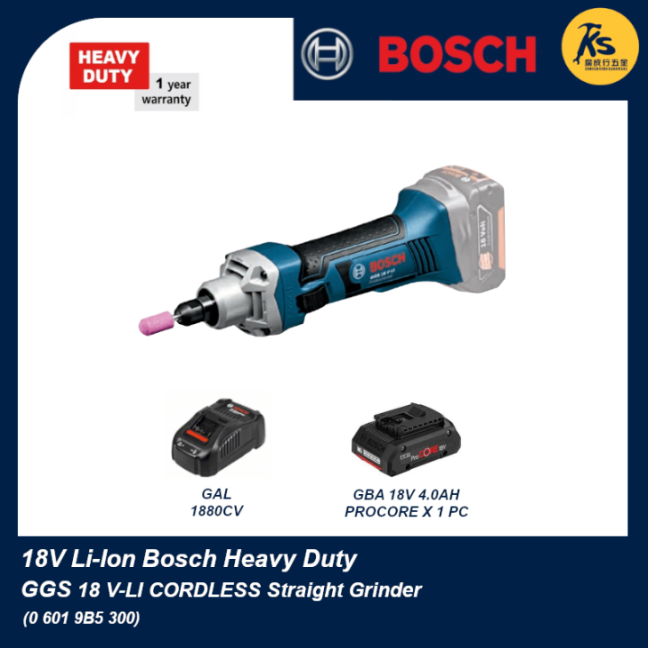 BOSCH 18V Cordless Straight Grinder GGS 18VLI Professional Lazada