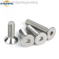 10pcs UNC 1/4-20 US Coarse Thread 304 A2 Stainless Steel Hex Hexagon Socket Flat Countersunk Head Screw Bolt High Quality