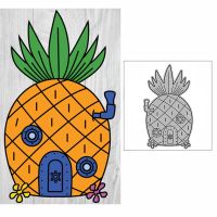 New Cartoon Pineapple Room Metal Cutting Die Scrapbook Template Card Making Decorative Relief Photo Album Diy Crafts