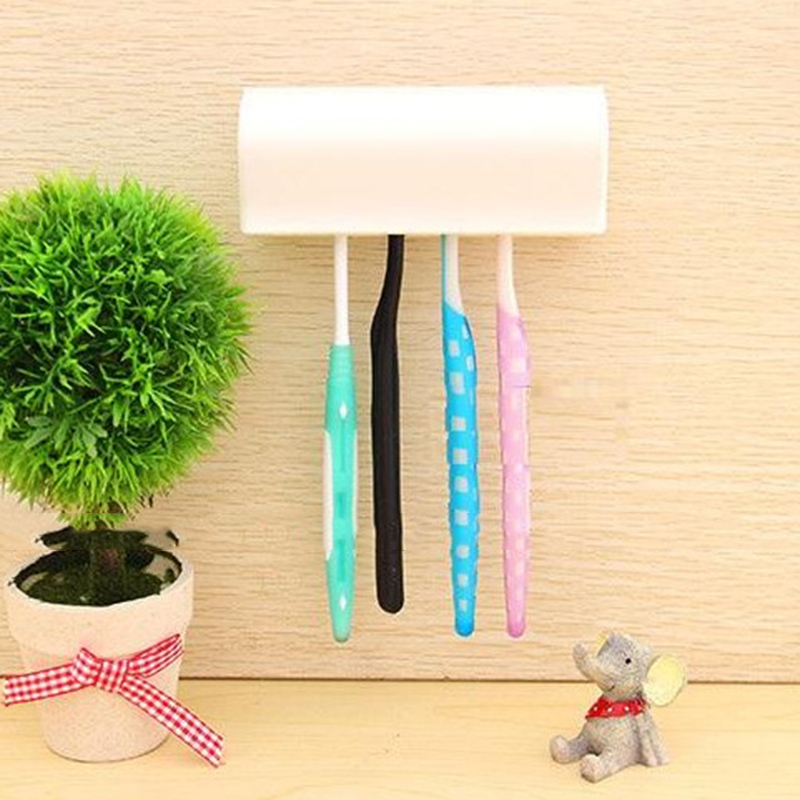 Home Bathroom Toothbrush Suction Holder Rack Wall Mount Hang Stand Brand New 