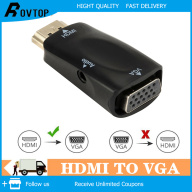 Rovtop Bộ Chuyển Đổi HDMI Sang VGA Bộ Chuyển Đổi Cáp Âm Thanh HD 1080P Đầu thumbnail