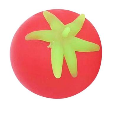 Squeeze Ball Fidget Toy Squishy Sensory Balls Tomato Shape Vent Toys Party Supplies Anxiety Soothing Items for Kids and Adults sincere