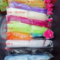 hot【DT】 100pcs/lot 11x16 13x18 15x20 17x23 cm Organza Jewelry   Pouches Drawstring