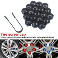 5colors 20pcs 17mm Car Wheel Nut Caps Auto Hub Screw Cover Bolt Rims Exterior Decoration Special Socket Protection Dust Proof Nails  Screws Fasteners