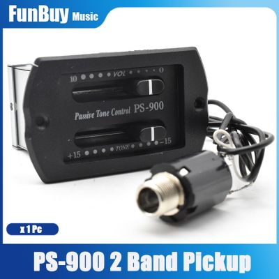 ‘【；】 Pre-Wired Acoustic Guitar EQ Equalizer 2-Band Guitarra Preamp EQ Piezo Pickup System Passive PS-900