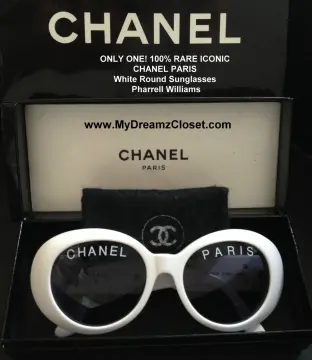 Vintage 1993 Iconic CHANEL PARIS Spelled Black Sunglasses For Sale at  1stDibs