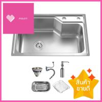 ซิงค์ฝัง 1 หลุม THAI FORWARD FH657 สีเงินBUILT-IN SINK THAI FORWARD FH657 1B SILVER **ราคาดีที่สุด**