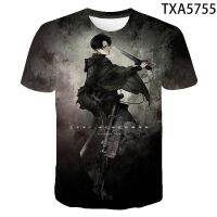 ภาพยนตร์ Attack Titans ผู้ชายและผู้หญิงเด็กเด็กใหม่ฤดูร้อนสบาย ๆ Street Wear เด็กผู้หญิงพิมพ์ 3D เสื้อยืดเย็นเสื้อยืด XS-5XL