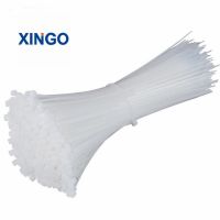 [HOT BAJQUUIXDIN 579] Xingo 120มม. สายไนลอนล็อคตัวเอง100Pcs ซิปพลาสติก18 Lbs UL RoHS SGS อนุมัติ Loop Wrap Ties สีขาวและสีดำ