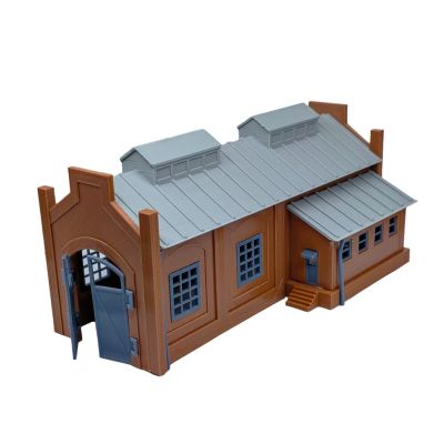 Outland Models Railroad Layout Locomotive Shed/Engine House (1-Stall) 1:87 HO Scale