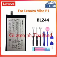 100% Original BL244 5000MAh แบตเตอรี่สำหรับ Lenovo Vibe P1 P1A42 P1C58 P1C72 Li-Ion แบตเตอรี่โทรศัพท์มือถือ Bateria Akku