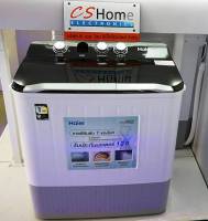 ส่งฟรี Haier เครื่องซักผ้า 2ถัง กึ่งอัตโนมัติ ความจุถังซัก 9.0 กก. รุ่น HWM-T90 OXS รับประกันมอเตอร์ 12ปี CShome