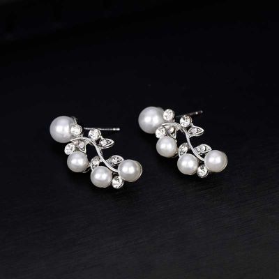 Amart High quality wedding jewelry sets bridal silver necklace and earrings crystal rhinestone women party dress jewerly