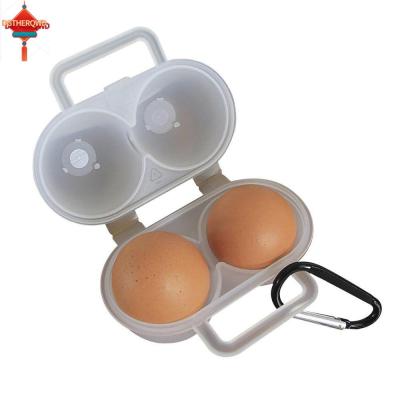 DGTHE 2ช่องกล่องเก็บของกล่องใส่ไข่กล่องใส่ไขกล่องเก็บของใส่ไข่ปิคนิคกระเป๋าใส่ไข่ไข่