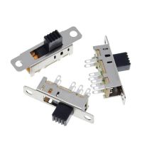 10Pcs SS23E04 Double Toggle Switch 8 Pins 3 files 2P3T DP3T Handle high 5mm small slide switch Electrical Circuitry  Parts