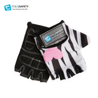 ถุงมือจักยานสำหรับเด็ก Crazy Safety ลายม้าลาย (Zebra)