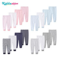 Kiddiezoom 100% Cotton 4 Pcs Baby Pants Stars Fashion Style 0-12 Months