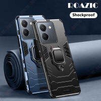 ROAZIC เคส Y36สำหรับ VIVO 4G/Y36 5G เคสป้องกันการตกเคสโทรศัพท์ PC แบบแข็ง360ดูดเหล็กหมุนเคสที่ยึดโทรศัพท์ในรถ